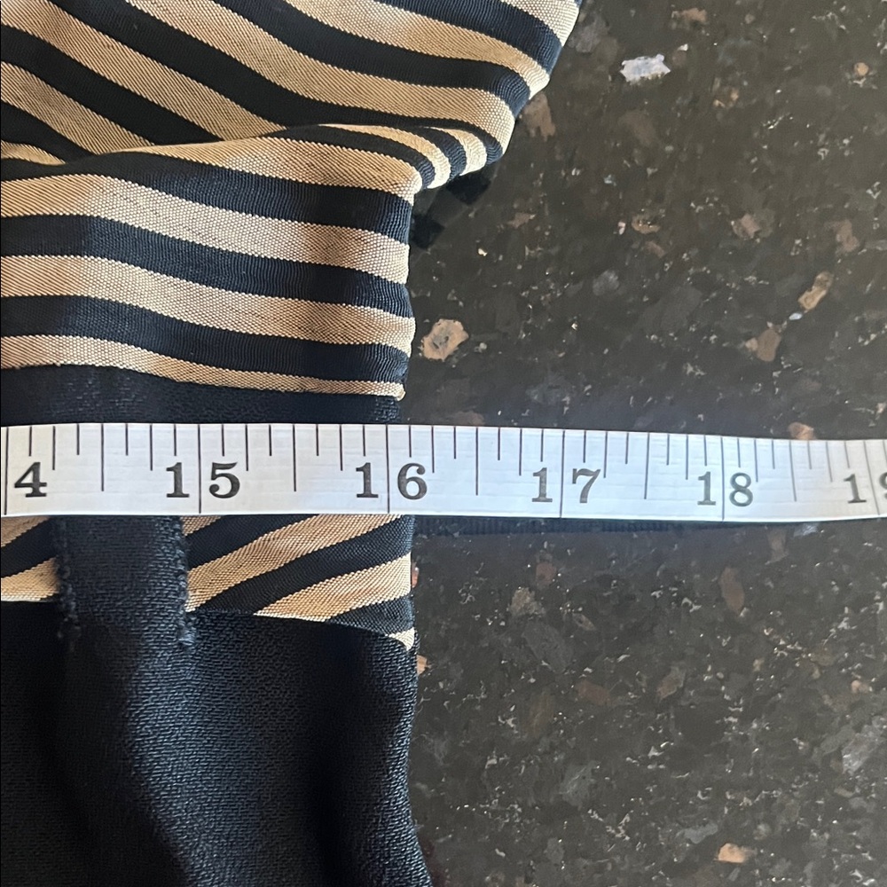 Betsy’s Things Striped Black and Tan Dress - Picture 8 of 9